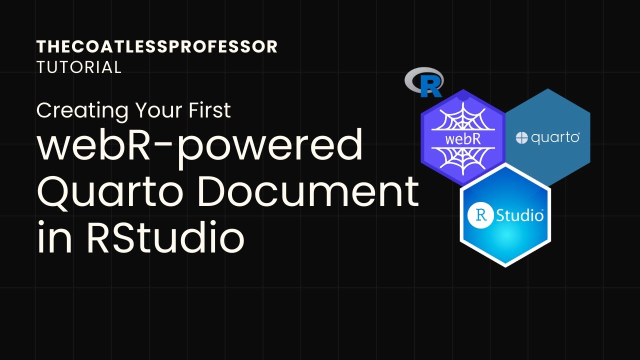 Creating your first webR-powered Quarto Document inside of RStudio