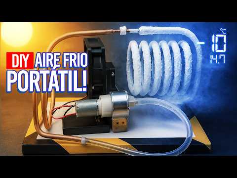 Mini Refrigerador Casero: ¡Aire Acondicionado GRATIS con Isobutano! ❄️DIY ¡Funciona de verdad!