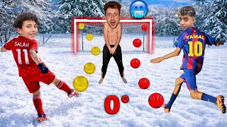 TOGLI un VESTITO per ogni GOL SUBITO *Sotto la NEVE* ❄️🥶