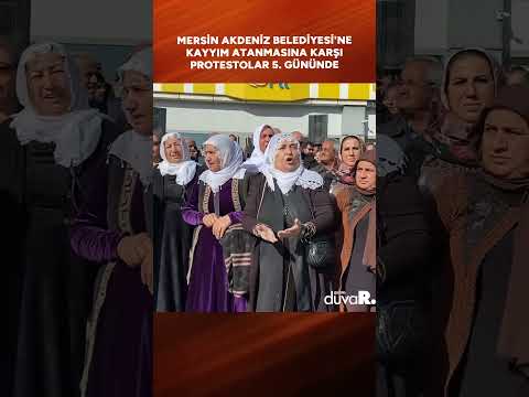 Mersin Akdeniz Belediyesi'ne kayyım atanmasına karşı protestolar 5. gününde devam ediyor #shorts