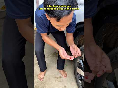 Paku payung di ban mobil kak ds #davidsunairi #anakdesa #minivlog