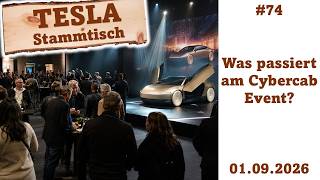 Tesla Stammtisch vom 01.09.2026: Was sehen wir am Cybercab Event?