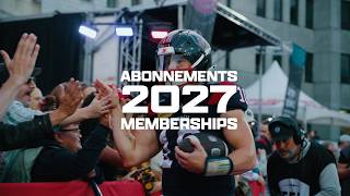 Abonnements 2027 - Je confirme ma présence - 2027 memberships