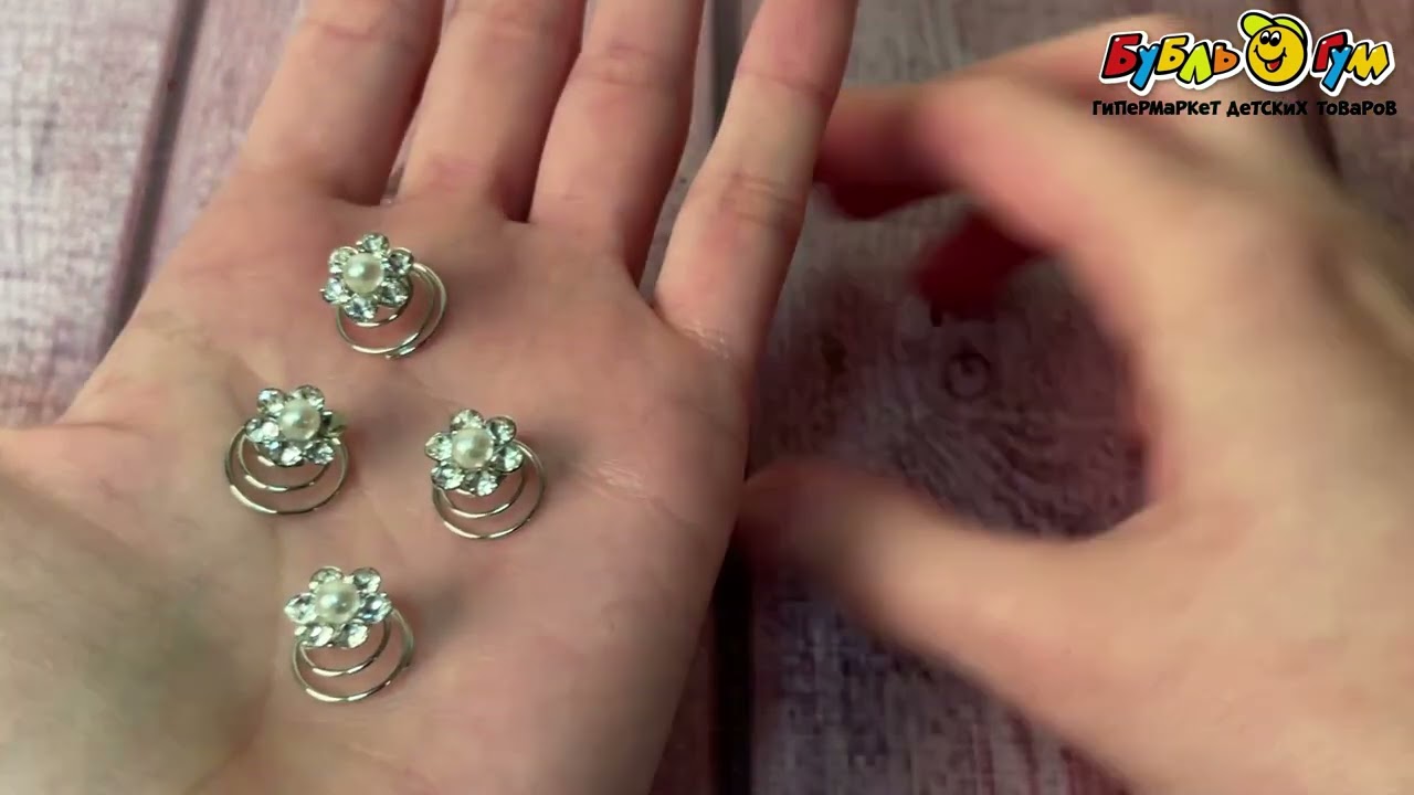 Украшение для причесок Спиралька с цветами - видео Украшение для причесок Спиралька с цветами - видео