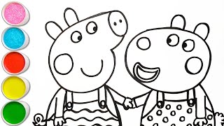 How to Draw Peppa Pig For Children_ Drawing & Painting, Coloring For Kids and Toddlers _ Child Art