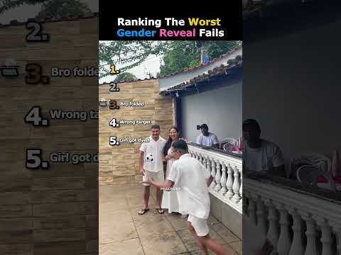 Ranking The Worst Gender Reveal Fails #ranking #genderreveal #boy #girl #fail #funny #shorts