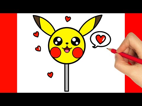 How to Draw a Cute Easy Lollipop Step by Step