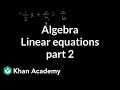 Solving Linear Equations and Fractions