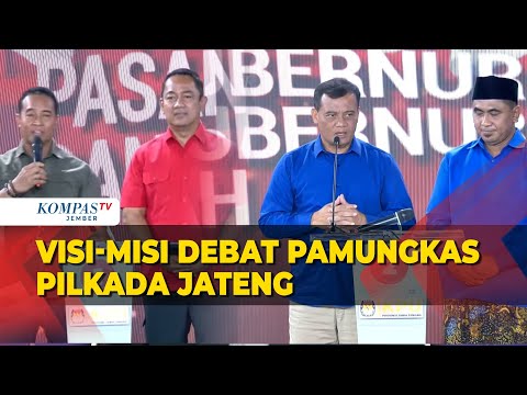 [FULL] Visi-Misi Andika Perkasa-Hendrar Prihadi, Ahmad Luthfi-Taj Yasin di Debat Terakhir Jateng