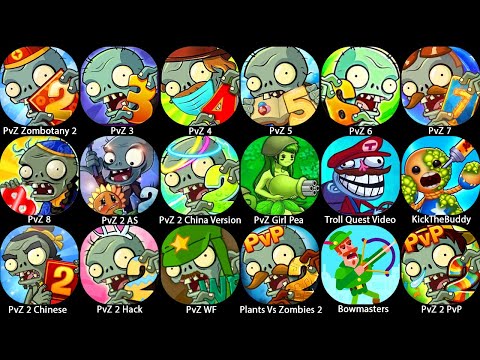 Plants vs Zombies 4 5 6 7 8 China,Plants vs Zombies Zombotany 2,PvZ 3 NEW START,Troll quest video