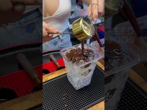 Famous Chocolate with fresh milk in Thailand - Chachoengsao food fair 12-24nov Thailand