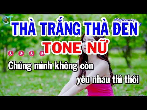 Karaoke Thà Trắng Thà Đen Tone Nữ ( F#m ) Nhạc Sống Phối Mới | Đồng Sen