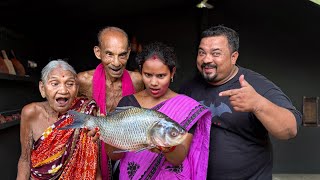 Cooking Big Fish Recipe with my Family ! A Pure Traditional Village Style Cooking