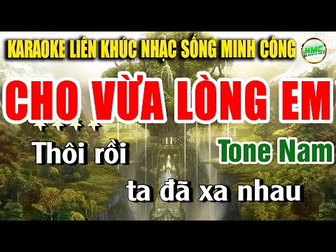 Karaoke Liên Khúc Nhạc Vàng Tuyển Chọn Tone Nam Toàn Bài Hay Cực Dễ Hát | CHO VỪA LÒNG EM