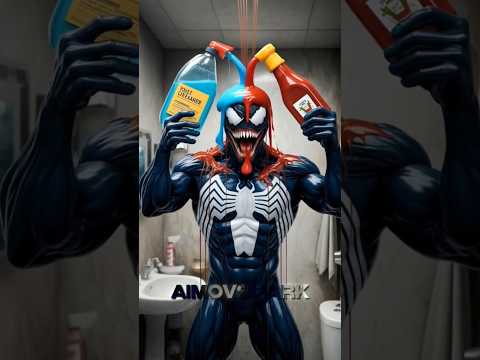 Venom aur Captain America huye viral🤯😲ab kya karega spiderman 🕷#shorts @AiFunOfficial#spiderman