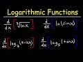 Differentiating Logarithmic Functions