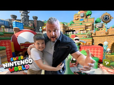 Caleb Goes to SUPER NINTENDO WORLD with MARIO and Donkey Kong at EPIC UNIVERSE at UNIVERSAL ORLANDO