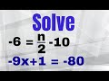 Solving Linear Equations Steps