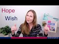 Understanding Hope and Wish Usage