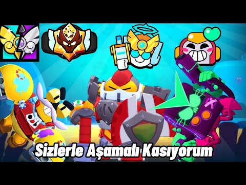 CANLI🔴SİZLERLE AŞAMALI KASIYORUM🔥BRAWL STARS🤩 #5