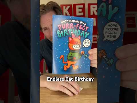 Looping Birthday card with cats meowing a birthday song.