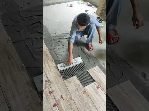 Wooden Floor Tile Design Fitting