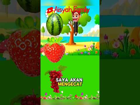 mengecat buah #kartunlucu #kartun