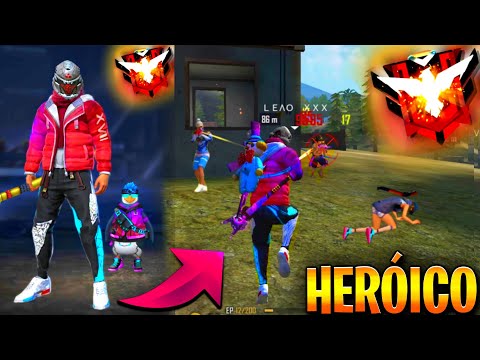 LLEGE A HERÓICO ANTES QUE TERMINE LA TEMPORADA🤣🤣**GRACIOSO** FREEFIRE