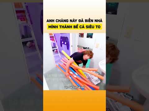 Anh chàng này đã biến nhà mình thành bể cá siêu to