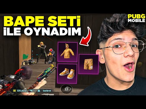 FULL BAPE SETİYLE OYNADIM!! w/ jezzy | pubg mobile