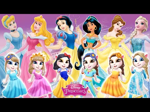 My Talking Angela’m 2 😻 || Disney Princess’s👸 | New Update | Cosplay