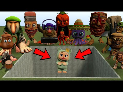 ALL NEW ITALIAN AI BRAINROT MEMES VS THE GIANT PIT WITH LABUBA FEMALE! - Garry's Mod