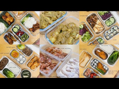 FOOD PREP, 4 SET MENU BEKAL LEZAT UNTUK SEMINGGU, BEKAL HARIAN SUAMI & ANAK