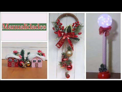 ¡Manualidades navideñas DIY con materiales reciclados!