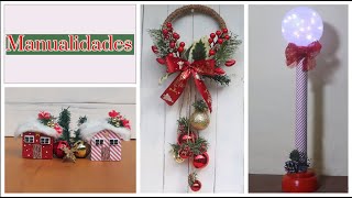 ¡Manualidades navideñas DIY con materiales reciclados!