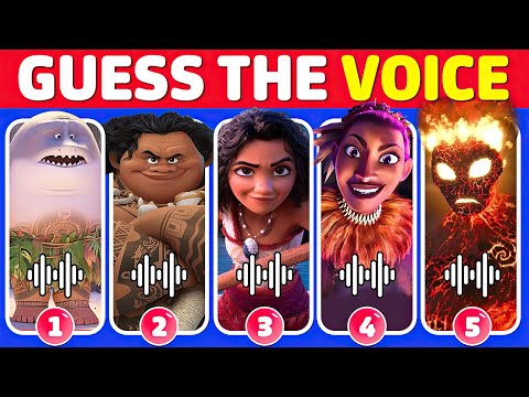 Guess The Moana 2 We're Back Characters by Voice 🌊🏝️🌺 Moana 2 We're Back Movie Quiz  | Great Quiz