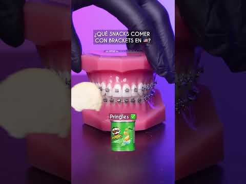 ¿Qué comer con Brackets en 🇺🇸? - Odontología Laser #Shorts