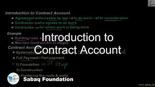 Introduction to Contract Account