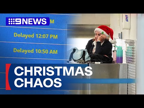 Frosty weather and airline software outage causes travel chaos in US | 9 News Australia