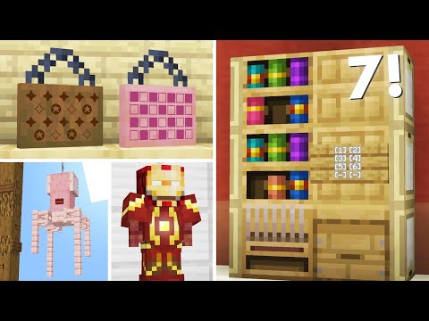 7 Secret Minecraft Build Hacks #23 (1.20 Edition)