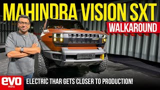 Mahindra Vision SXT concept | Electric Thar walkaround | evo India