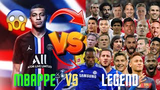 MBAPPE 🆚 40 FOOTBALL LEGENDS 🔥😲 (RONALDO,PELE,MARADONA,MESSI,NEYMAR,HAALAND AND BEST FOOTBALLPLAYERS