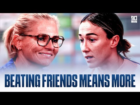 LUCY BRONZE & SARINA WIEGMAN reveal game plan as the LIONESSES prepare to face Emma Hayes’ USWNT!