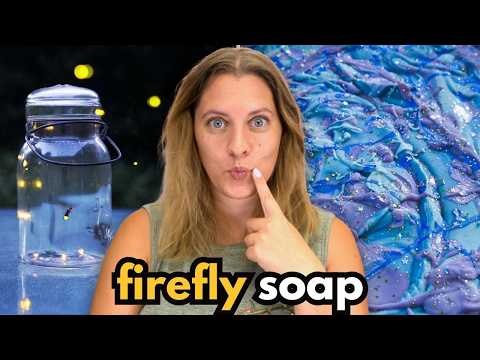 Making soap that looks like FIREFLIES!