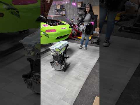 Miata clutch, transmission and engine install!