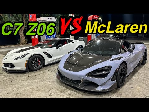 1XXX+hp c7 Z06 vs ???hp McLaren | Streets of Mexico