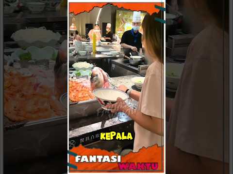Tidak Mau Rugi Makan Sepuas nya #shorts #allyoucaneat #lucu #ikan
