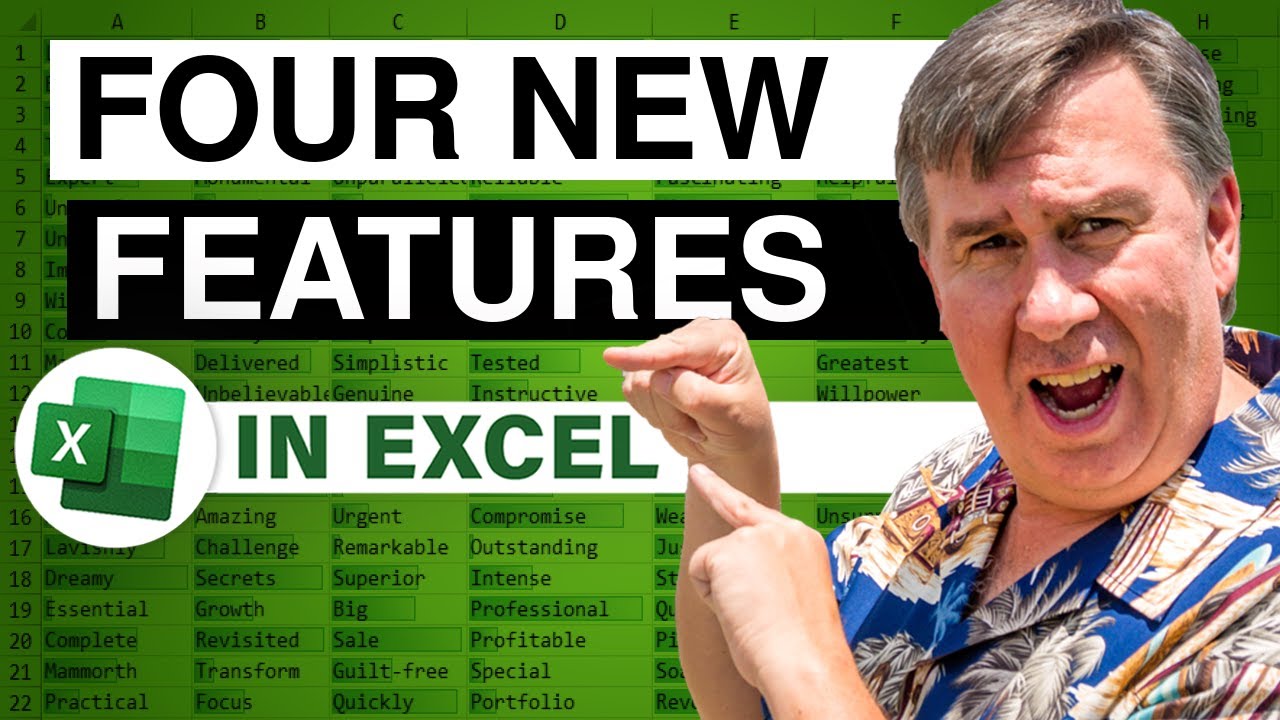 Four New Excel Features Debut!
