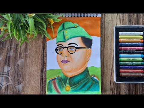 Netaji Subhash Chandra Bose Drawing || Independence Day