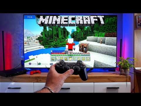 MINECRAFT : PS Edition On PS3 Slim In 2025 |  65" 4K TV POV